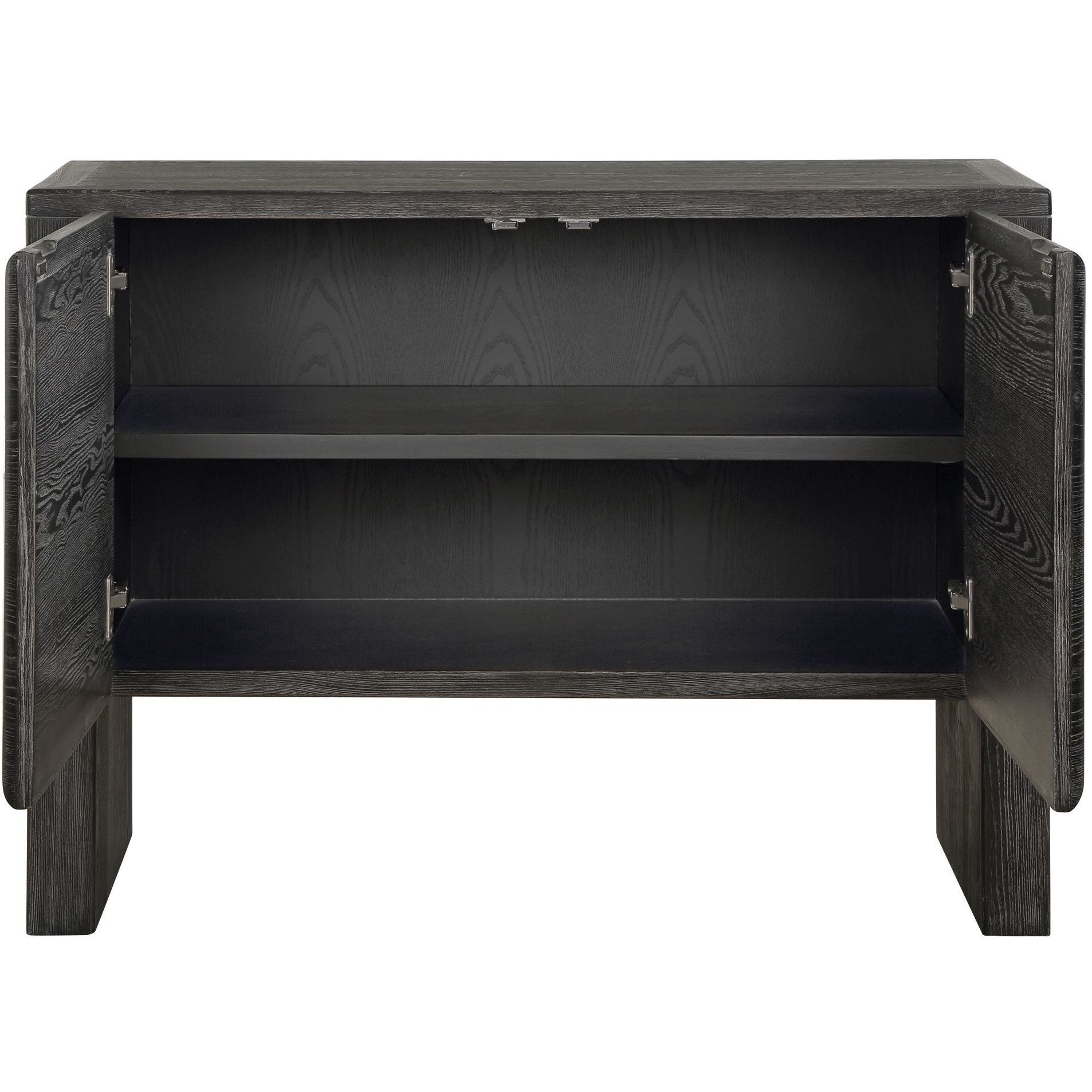 Bierk Dark Stain 2 Door Cabinet