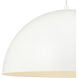 Ozona 1 Light 27.5 inch Matte Off-White Chandelier Ceiling Light