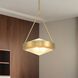 Agate 3 Light 15 inch Champagne Gold Pendant Ceiling Light
