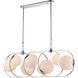 Concentro 8 Light 56 inch Polished Chrome Linear Chandelier Ceiling Light