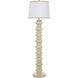 Abbott 61.75 inch 100 watt Pettye Ivory and White Floor Lamp Portable Light