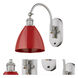 Ballston Plymouth Dome LED 8 inch Brushed Satin Nickel Sconce Wall Light