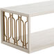Ainsworth 54 X 21 inch Cerused White / Stained Gold Coffee Table
