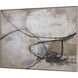 Kinetic Taupe with Aged White and Aged Wood Framed Wall Art, Abstract
