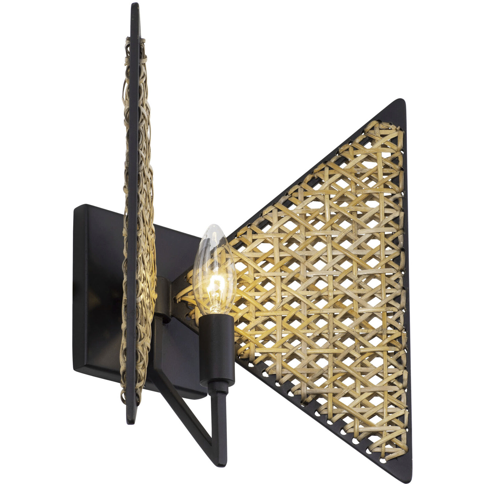 Machina 1 Light 10.75 inch Matte Black with Sulihiya Wall Sconce Wall Light, Smithsonian Collaboration