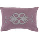Cairo 20 inch Metallic - Silver, Eggplant Pillow Kit
