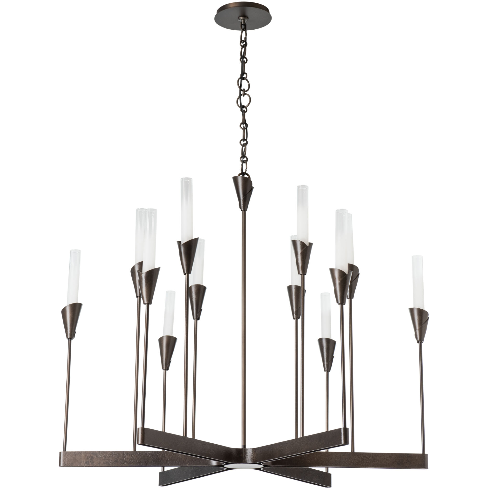 Lilium 12 Light 38.3 inch Dark Smoke Chandelier Ceiling Light