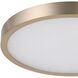 Argyle LED 16 inch Champagne Gold Flush Mount Ceiling Light