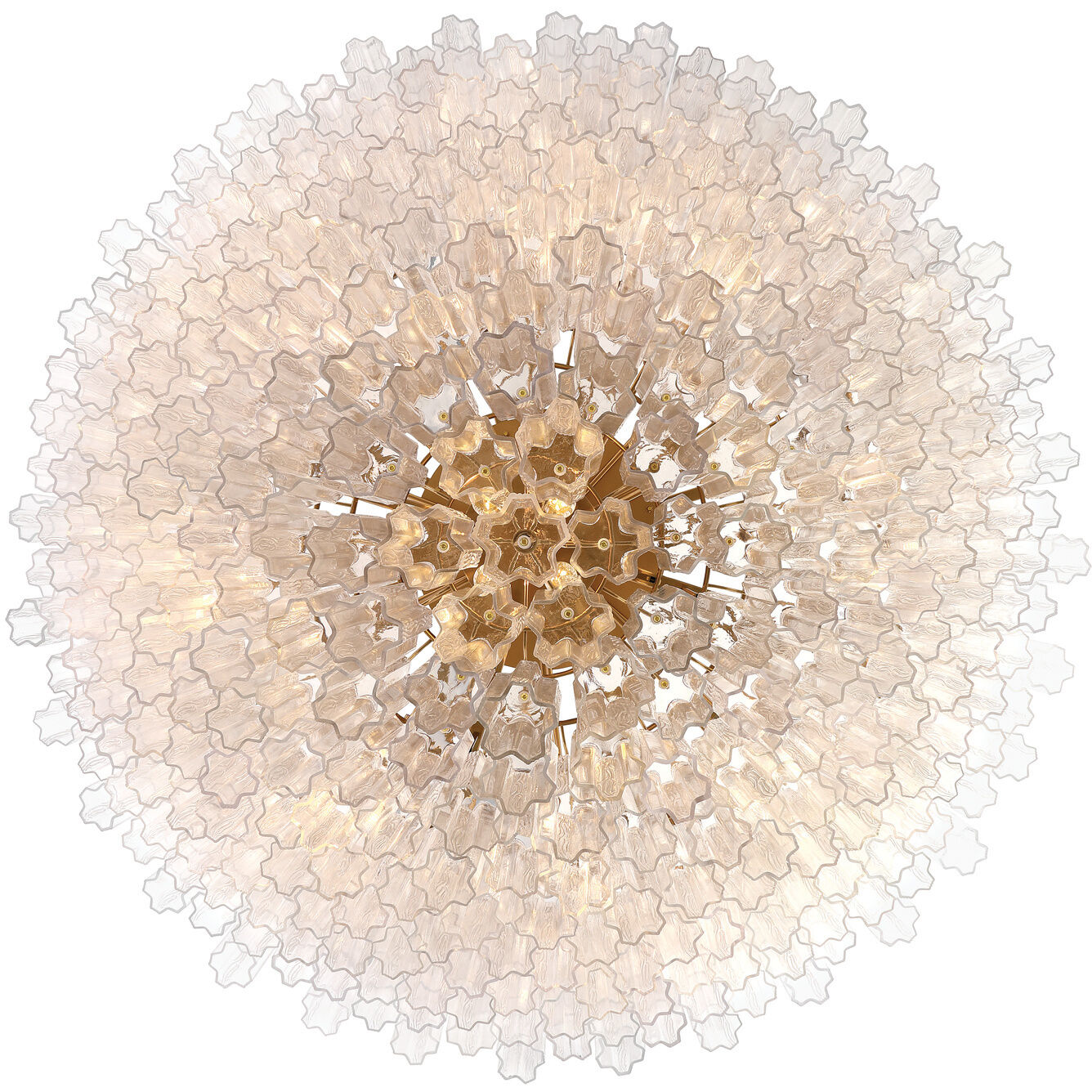 Addis 40 Light 62 inch Aged Brass Chandelier Ceiling Light