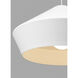 Sean Lavin Brummel Grande 1 Light 20 inch White Pendant Ceiling Light in Incandescent, Matte White