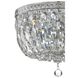 Everett 3 Light 12 inch Chrome Flush Ceiling Light