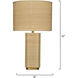 Utopia 32 inch Natural Table Lamp Portable Light