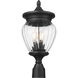 Davina 3 Light 20.25 inch Black Outdoor Post Mounted Fixture in G9