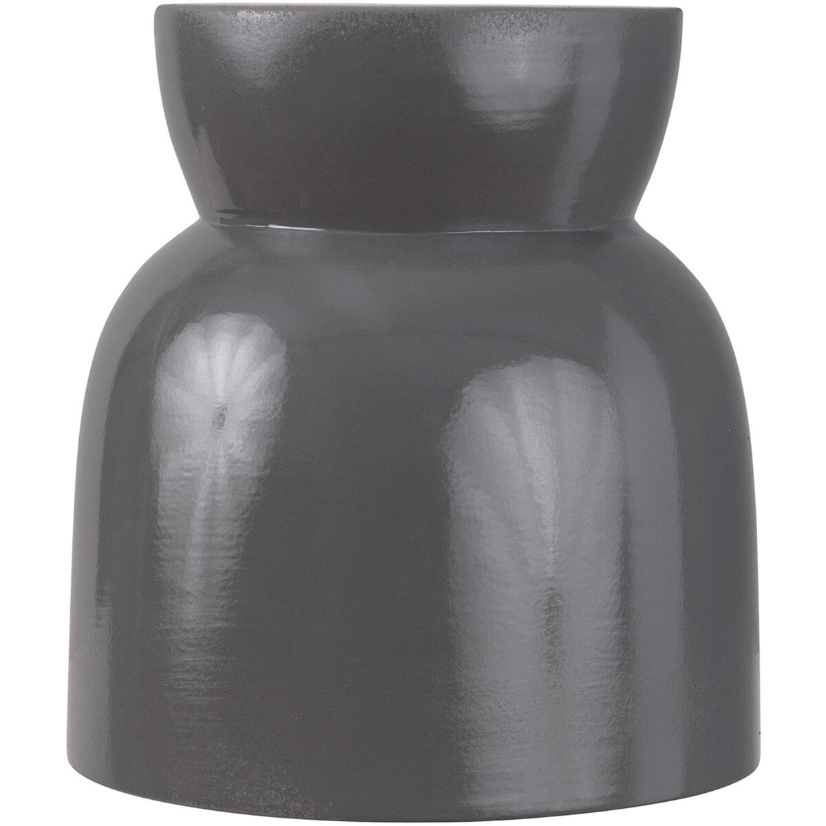 Radiance Collection 1 Light 7.5 inch Gloss Grey Flush Mount Ceiling Light