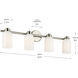 Shae 4 Light 32 inch Brushed Nickel Vanity Light Wall Light