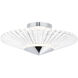 Origami LED 12 inch Polished Chrome Semi-Flush Mount Ceiling Light, Schonbek Signature