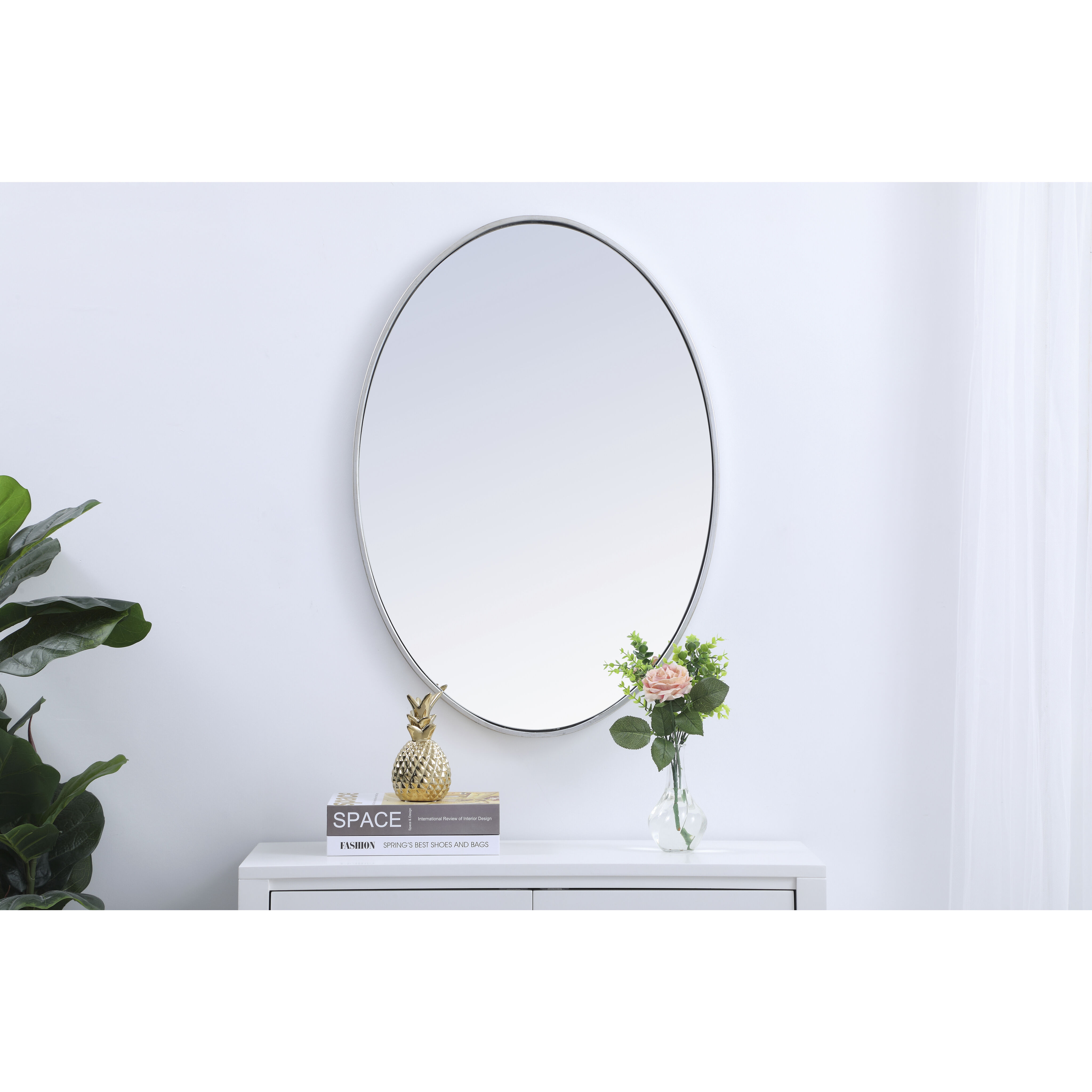 Eternity 34 X 24 inch Silver Wall Mirror