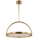 Kelly Wearstler Cerne LED 26 inch Natural Brass Chandelier Ceiling Light