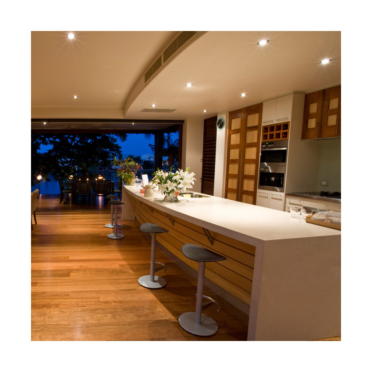 Signature Satin Chrome Recessed Lighting Trim