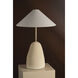 Maia 25 inch 60.00 watt Aged Brass/Ceramic Textured Beige Table Lamp Portable Light
