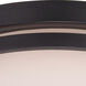 Parallel 3 Light 15 inch Aged Bronze Flush Mount Ceiling Light