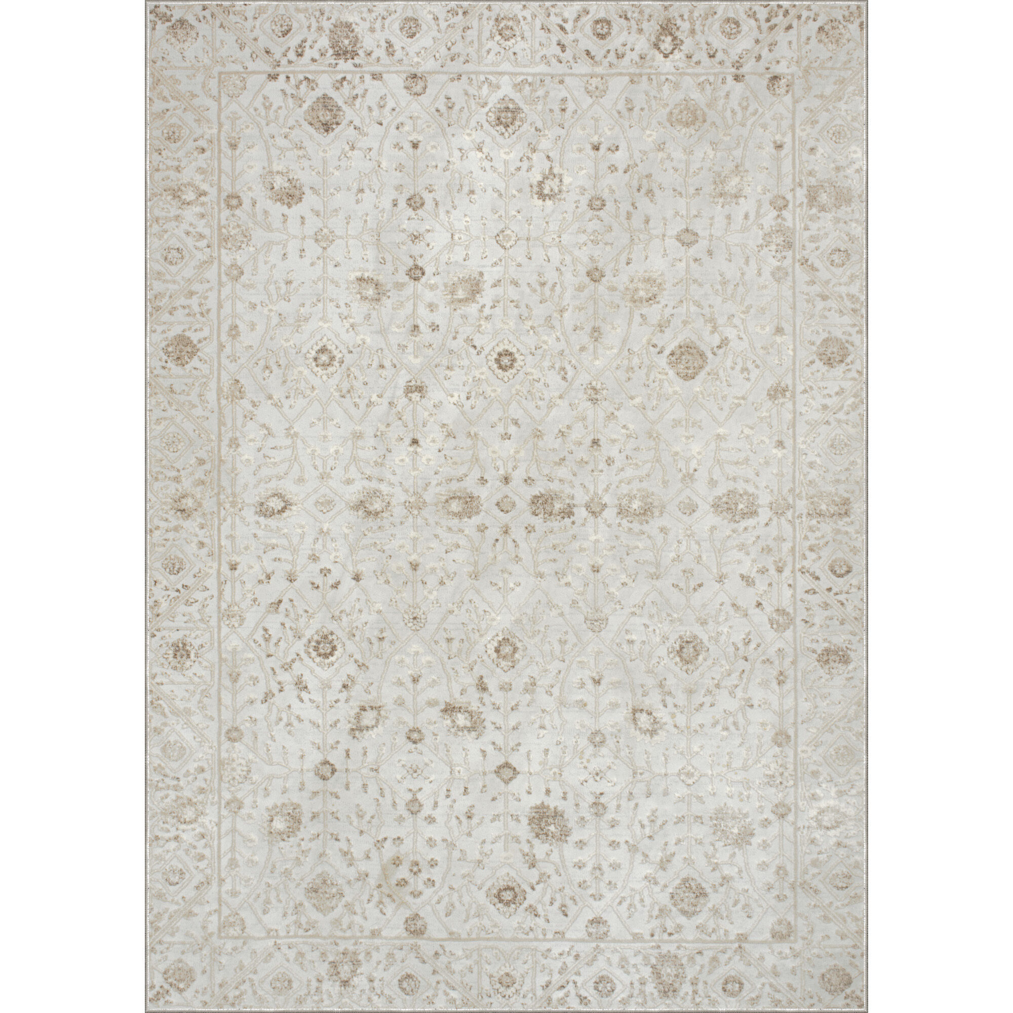 Ariella 86.6 X 86.6 inch Cream and Brown Indoor Rug, Small