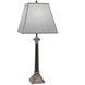 Ellie 33 inch 100.00 watt Antique Nickel Table Lamp Portable Light in Antique Nickel and Matte Black