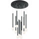 Reigndrop 12 Light 26.4 inch Matte Black Pendant Ceiling Light