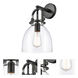 Restoration Newton LED 8 inch Matte Black Sconce Wall Light, Restoration