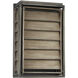 Hartberg 2 Light 18 inch Aged Driftwood Outdoor Wall Lantern