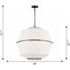 ED Ellen DeGeneres Hikari 5 Light 28 inch Burnished Brass Pendant Ceiling Light