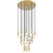 Stari 27 Light 36 inch Modern Gold Chandelier Ceiling Light