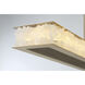 Divinely LED 60 inch Celeste Brass Island Light Ceiling Light