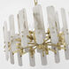 AERIN Bonnington 12 Light 24.25 inch Hand-Rubbed Antique Brass Chandelier Ceiling Light in Alabaster