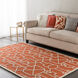 Marigold 114 X 90 inch Bright Orange Indoor Area Rug, Rectangle