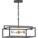 Blakely 2 Light 17 inch Graphite Semi-Flush Mount Convertible Ceiling Light, Design Series