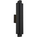 Arrow LED 22 inch Black Outdoor Wall Light in 4000K, dweLED