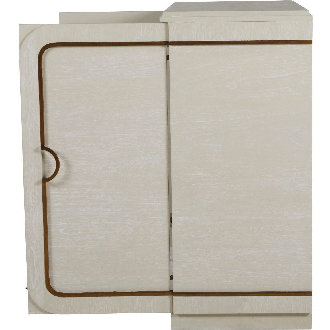 Churst Cerused White / Antique Brass Cabinet