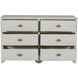 Fairmont Cerused White / Stained Gold Dresser