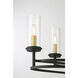 Hillstone 8 Light 45.25 inch Soft Brass And Sand Coal Island Light Ceiling Light