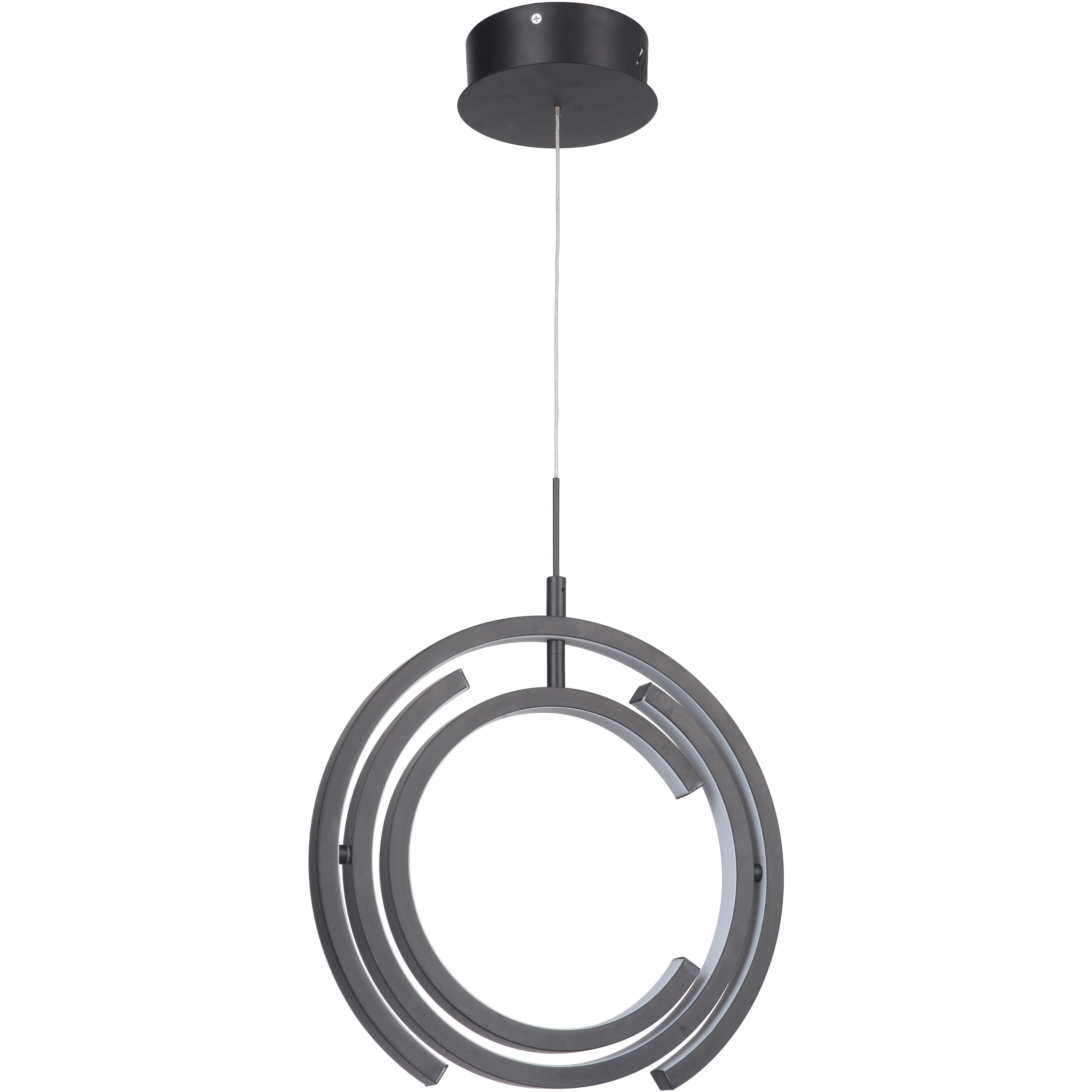Dolby LED 13.75 inch Matte Black Pendant Ceiling Light