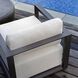 Remsen Java Black and Oyster White Outdoor Lounge Chair