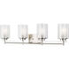 Elmwood Park 4 Light 31.25 inch Brushed Nickel Bath Vanity Wall Sconce Wall Light