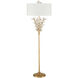 Forget-Me-Not 66 inch 100.00 watt Clear/Chinois Gold Leaf Floor Lamp Portable Light