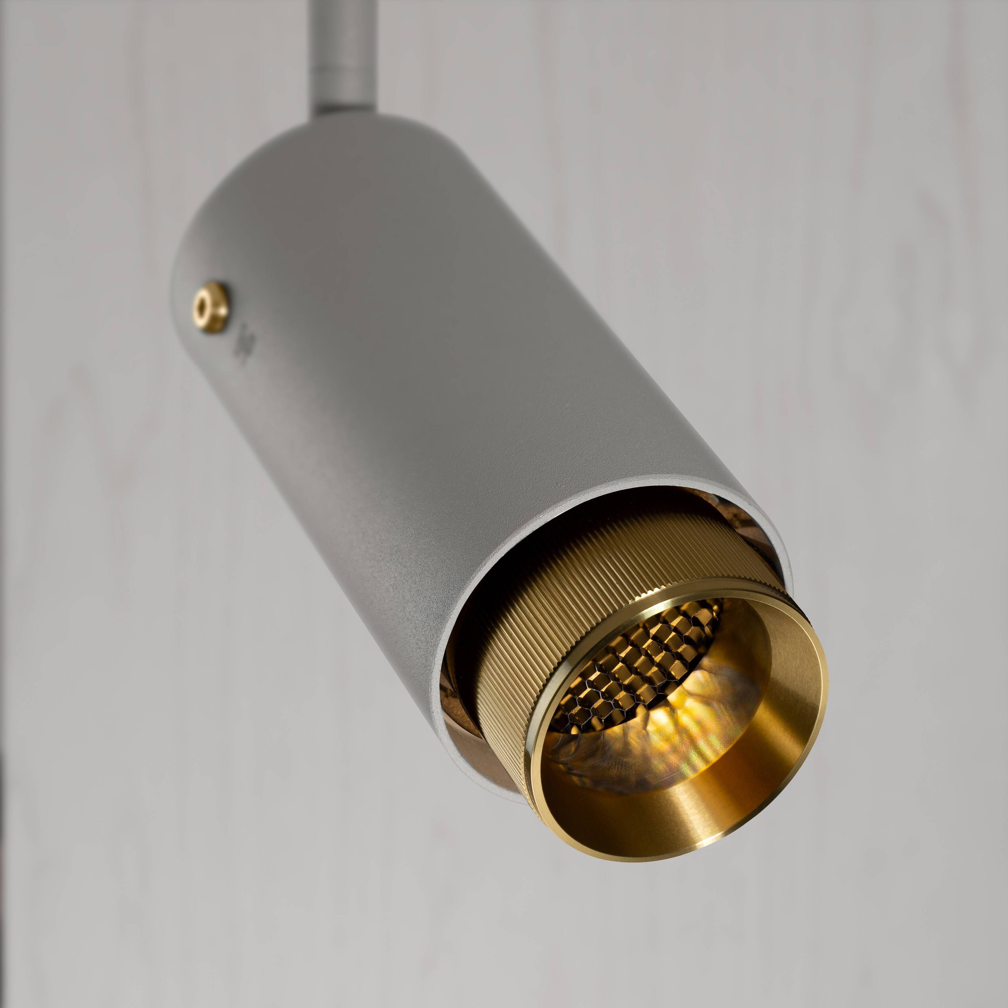 Exhaust Spot LED 2.36 inch Stone / Brass Flush Mount Ceiling Light