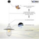 Artisan Collection/ LYRA Series 18 inch Black Pendant Ceiling Light
