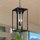 Walker Hill 3 Light 9.37 inch Matte Black Outdoor Pendant