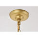 Selene 4 Light 20 inch Brass Pendant Ceiling Light