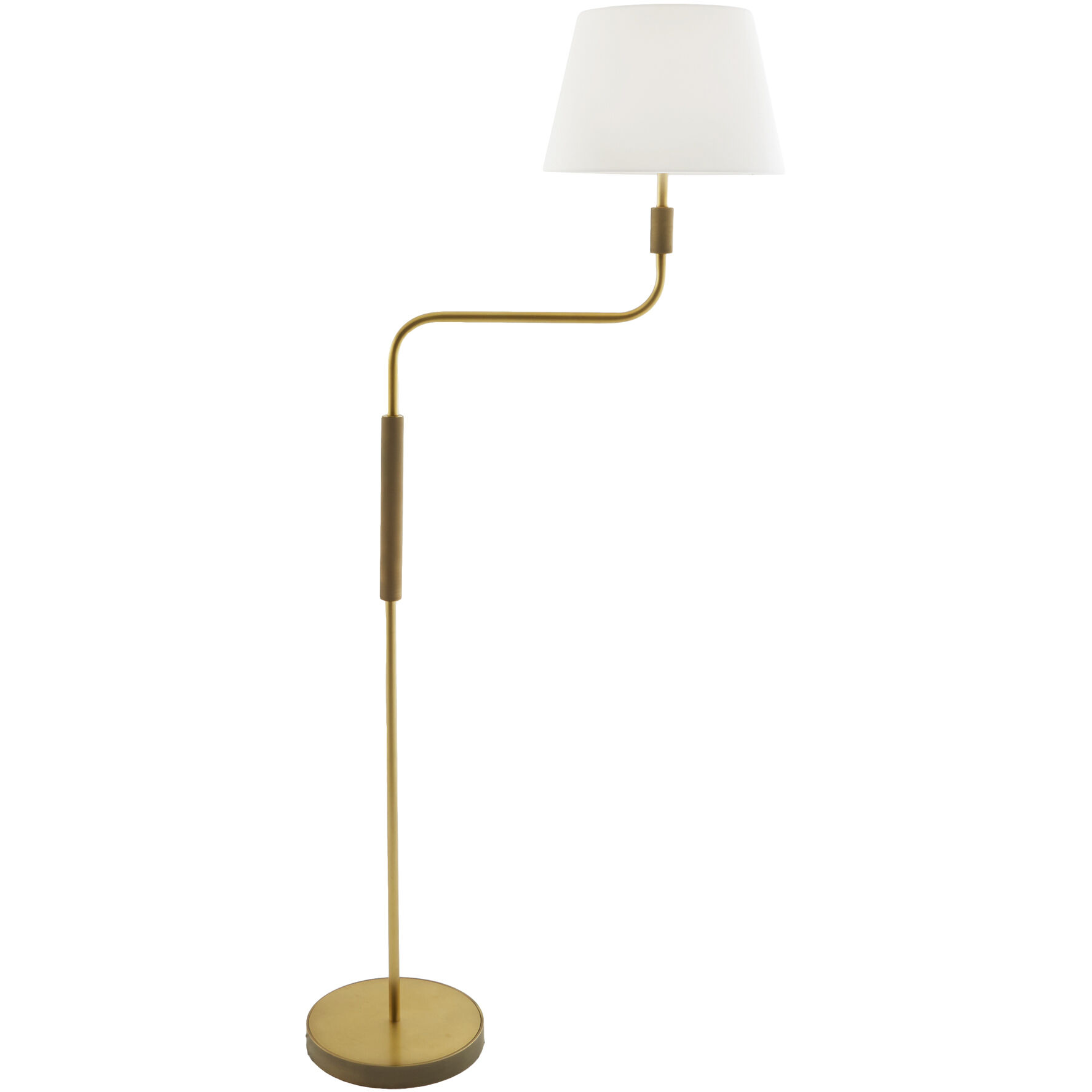 Simpson 70 inch 100 watt Antique Brass Floor Lamp Portable Light