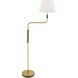 Simpson 70 inch 100 watt Antique Brass Floor Lamp Portable Light